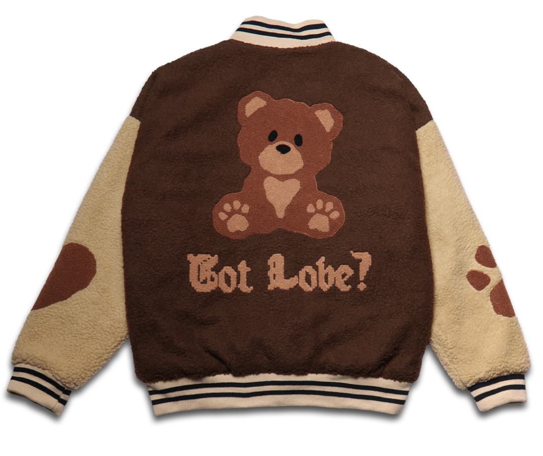 ‘got love?’ varsity fleece.