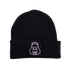 black cappie beanie.