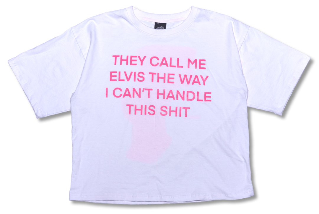 ‘elvis’ oversized tee.